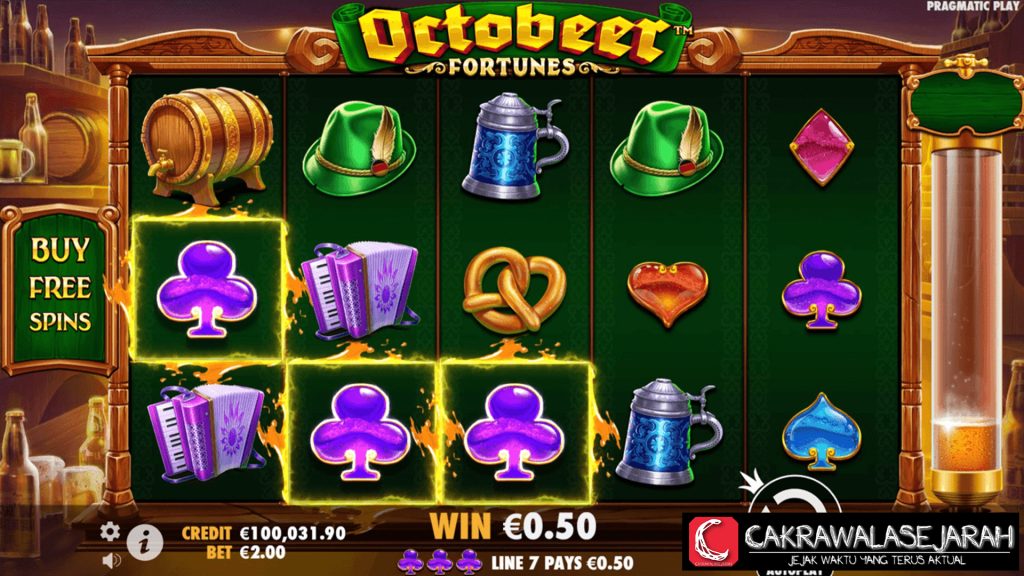 Gelas Maxwin Slot Octobeer Fortunes dengan Amp Login Praktis!