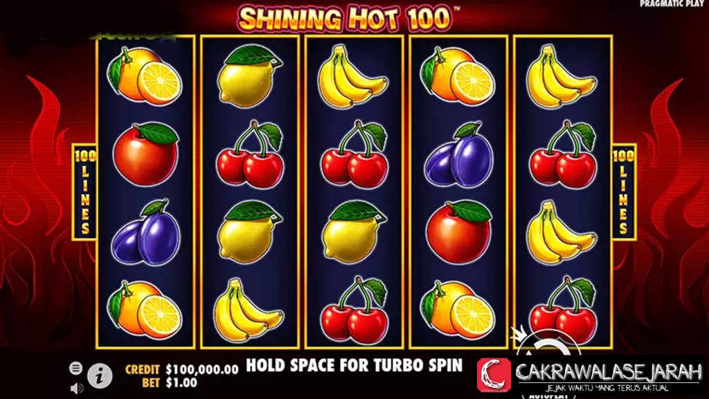 Shining Hot 100: Slot Panas dengan Peluang Cuan Maksimal!