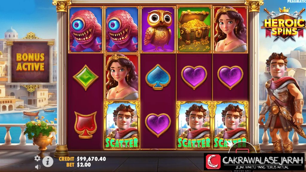 Heroic Spin: Menangkan Hadiah Besar dengan Wilds Multiplier!