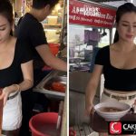 Viral Penjual Mie Cantik, Pengunjung Datang Tanpa Henti!