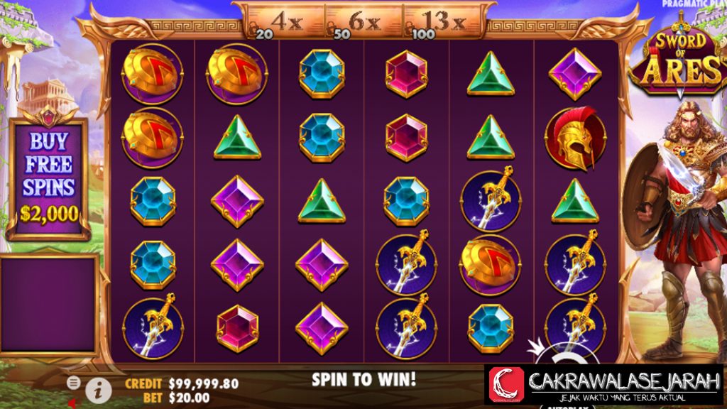 Tantang Dewa di Platform Slot Online Sword of Ares!