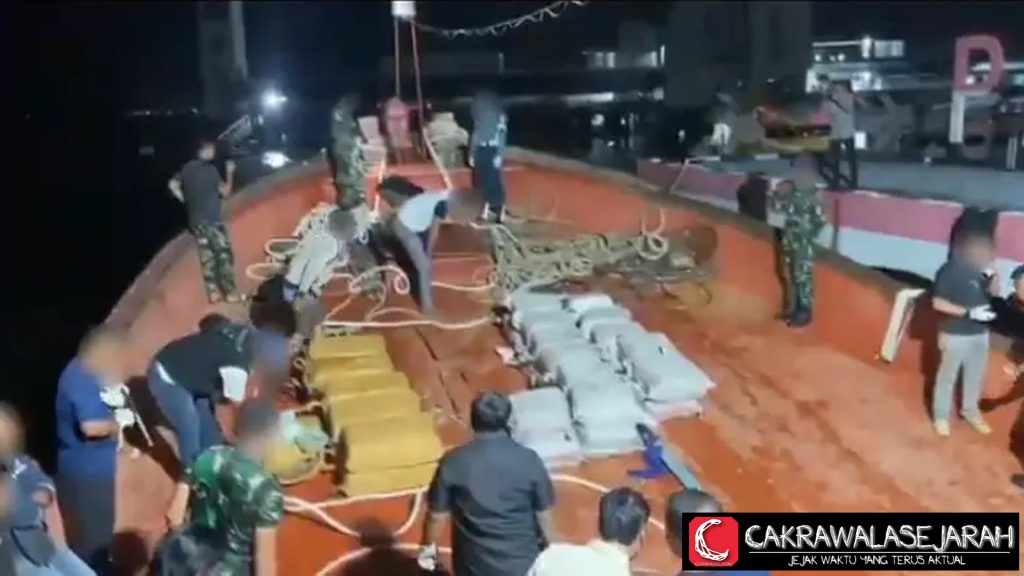 TNI AL Grebek Kapal Bawa 1,9 Ton Narkotika di Perairan Kepri