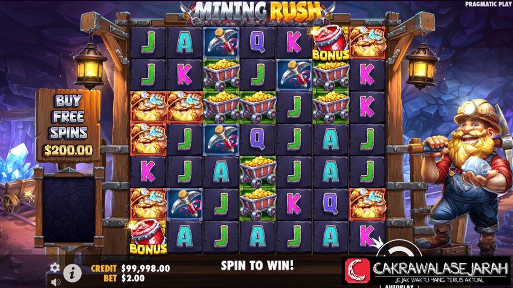 Seru-seruan di Mining Rush, Game Slot Online Kekinian
