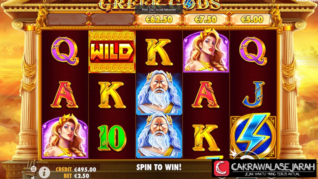 Big Cnnslot 2025 5 Hadiah Olympus di Greek Gods!