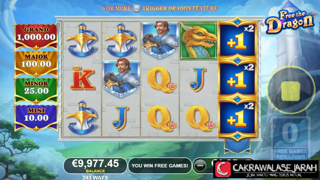 Free The Dragon di Ruby8000 Profit Menggila