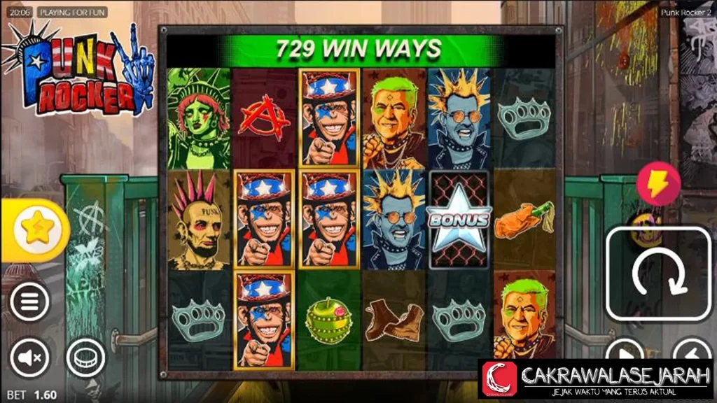 Slot Online Punk Rocker, Happy Menangkan 1 Free Spin