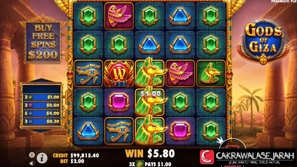 Gods Of Giza Event Spesial di Bulan Ini